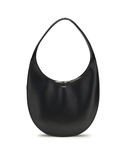 Coperni Black Swipe Medium Shoulder Bag Calf Leather Bos Taurus