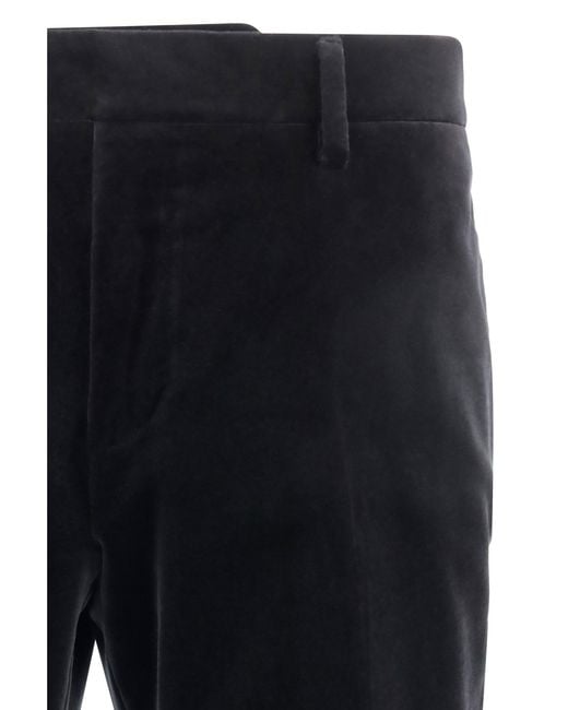 Ferragamo Black Velvet Tuxedo Suit Cotton Suits for men