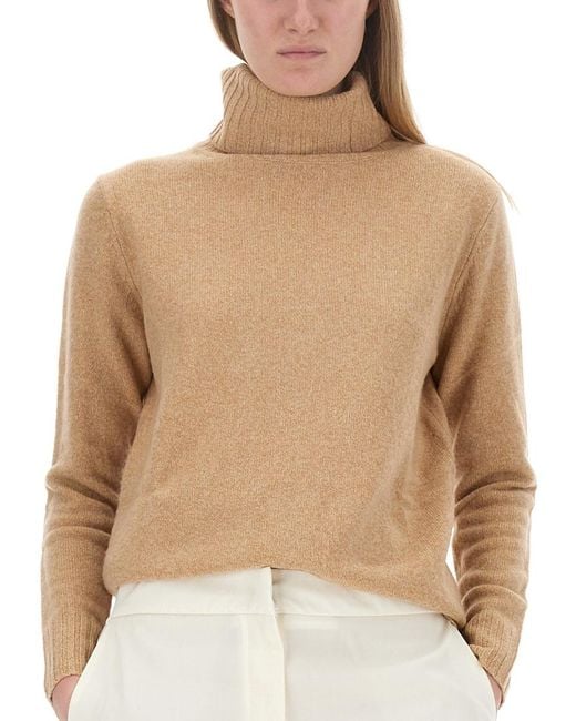 Aspesi Natural Wool Jersey Jumpers