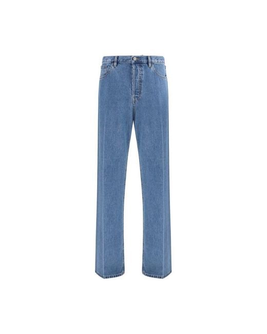 Valentino Garavani Blue Cotton Straight for men
