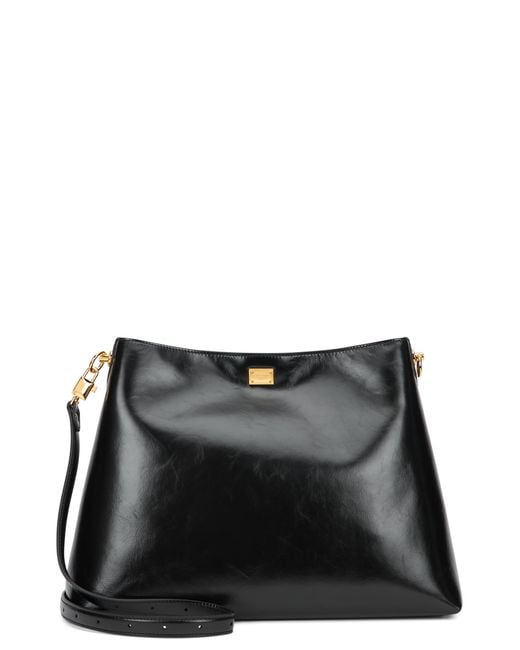 Dolce & Gabbana Black Tote Bag With Shoulder Strap Calfskin