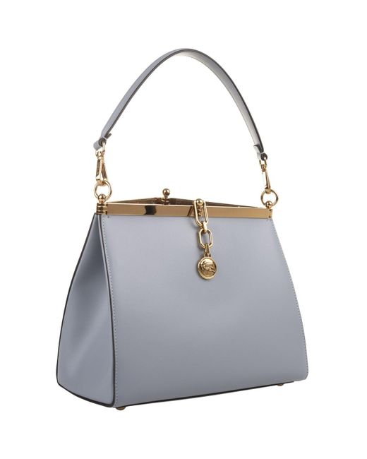 Etro Blue Light Medium Vela Bag