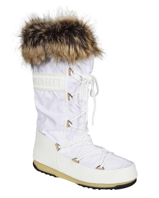 Moon Boot White Snow Boots