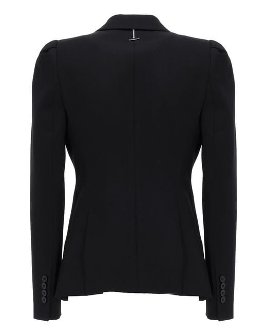 Alexander McQueen Black Single-Breasted Jacket