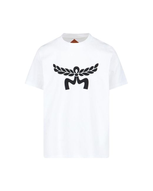 MCM White Logo T-shirt for men