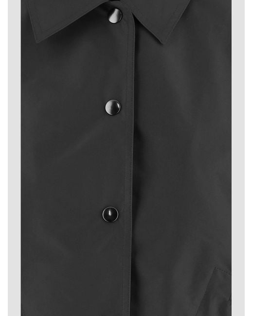 Jil Sander Black Jacket Lightweight Nylon Polyester