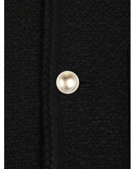 DUNST Black Tweed Jacket Shell: Cotton