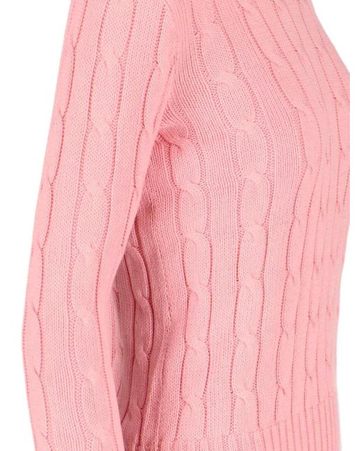 Ralph Lauren Pink Julianna Long Sleeve Sweater