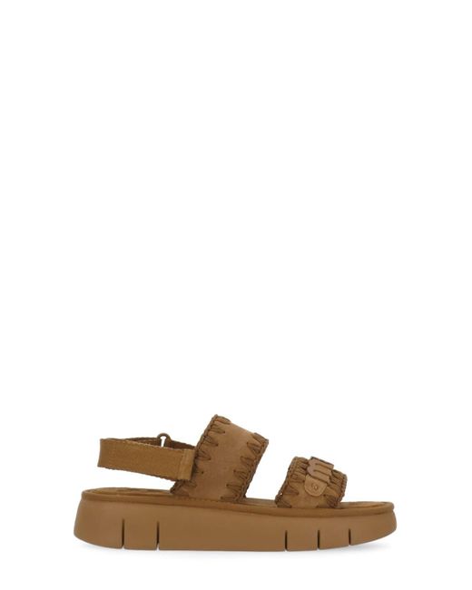 Mou Brown Bounce Sandals