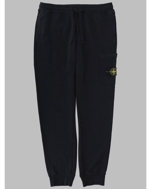Stone Island Blue Cotton Joggers Trousers for men