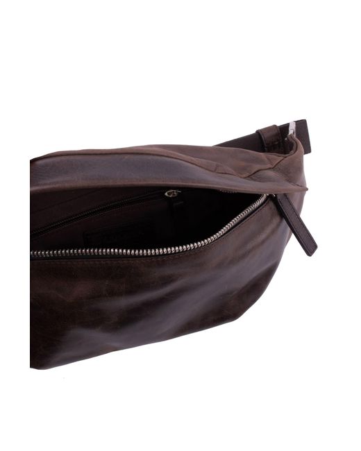 Orciani Brown Leather Pouch for men