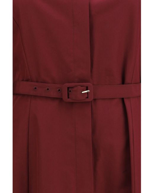 Gabriela Hearst Red Carmina Shirtdress Cotton Dress