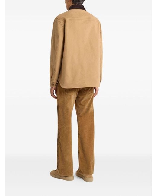 Etro White Corduroy-Collar Jacket Cotton for men