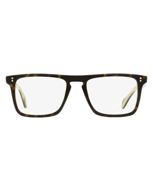 Oliver Peoples Black Bernardo-R Eyeglasses Ov5189U 1666 Havana-Horn 51Mm Plastic (Acetate) for men