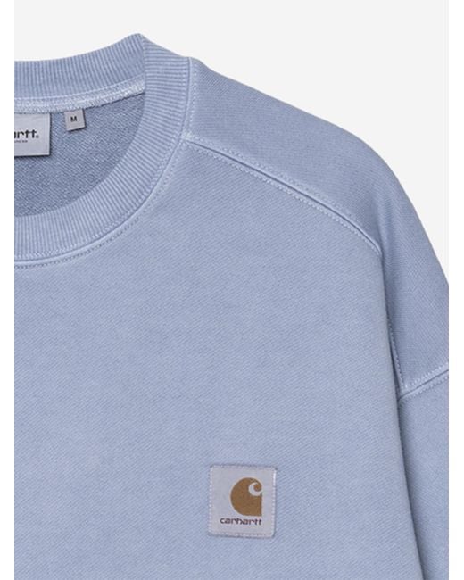 Carhartt Blue Cotton Sweatshirt Sweatshirts for men