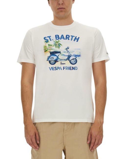 Mc2 Saint Barth Gray Cotton T-Shirt for men