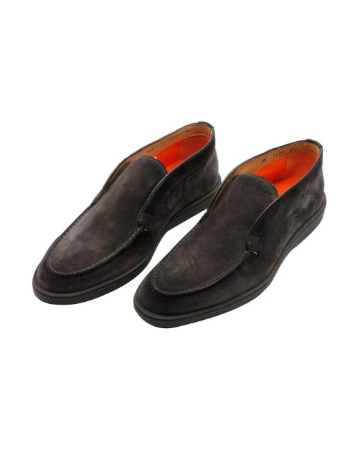 Santoni Brown Desert Boot Shoe for men