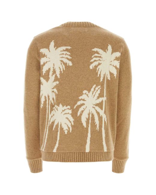 The Elder Statesman Natural Biscuit Cashmere Sweater for men