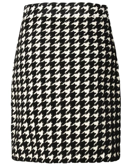 Burberry Black Viscose Blend Skirt