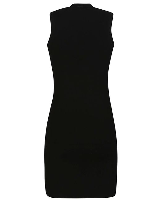 Victoria Beckham Black Fitted Mini Dress