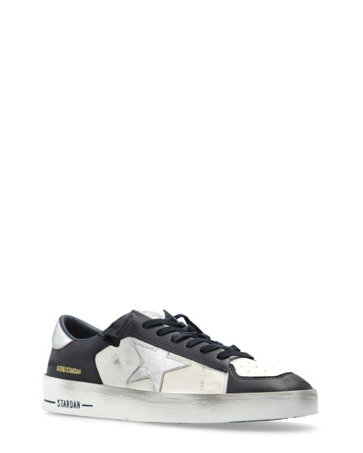 Golden Goose Deluxe Brand Black Stardan Lace-Up Sneakers for men