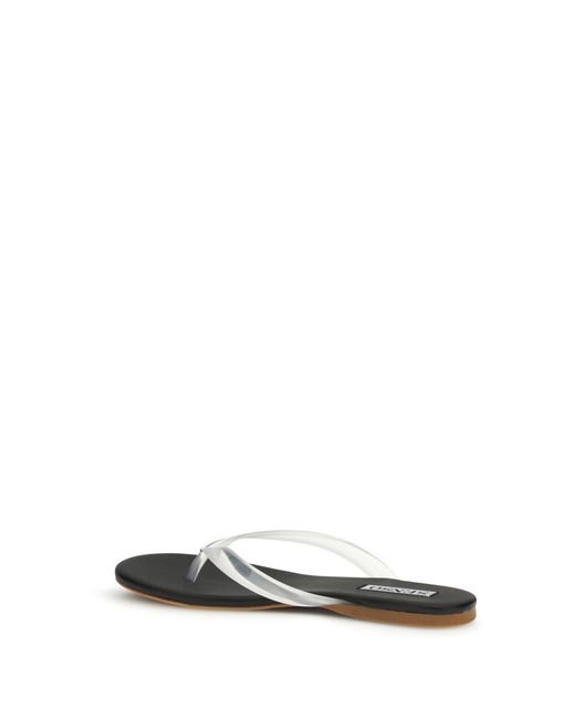 Senso White Leather And Rubber Flip-Flop Sandals Upper: Rubber; Sole