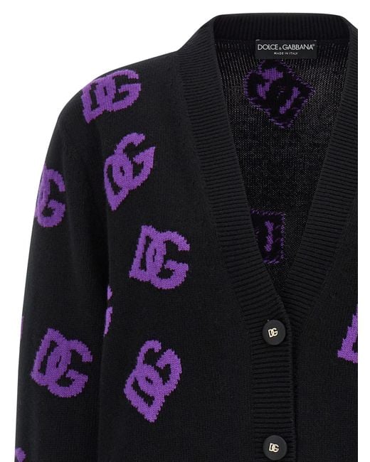 Dolce & Gabbana Blue Logo Cardigan