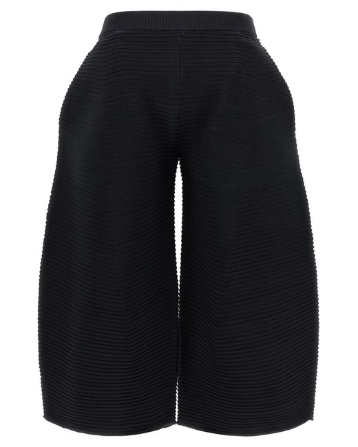 Issey Miyake Blue 'Corrugated Knit' Pants