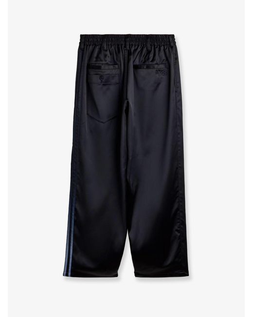 Adidas Blue Technical Fabric Wide-Leg Trousers Recycled Polyester for men