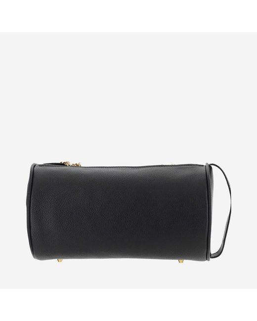 Patou Black Eco Leather Barrel Bag Polyurethane Satchels & Cross Body