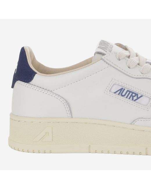 Autry White Sneakers Medalist Low Leather Trainers for men
