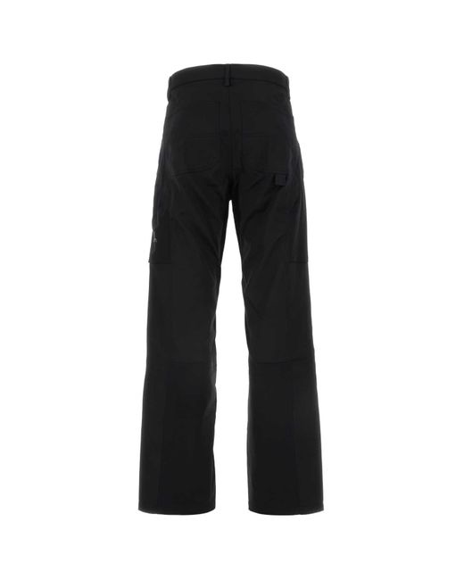 Roa Black Polyester Blend Cargo Pant for men