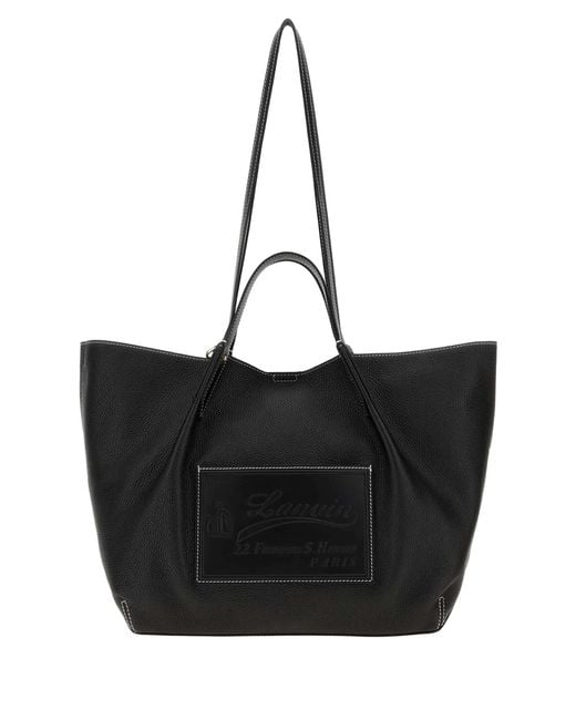 Lanvin Black Lanvin Shopper Shoulder Bag