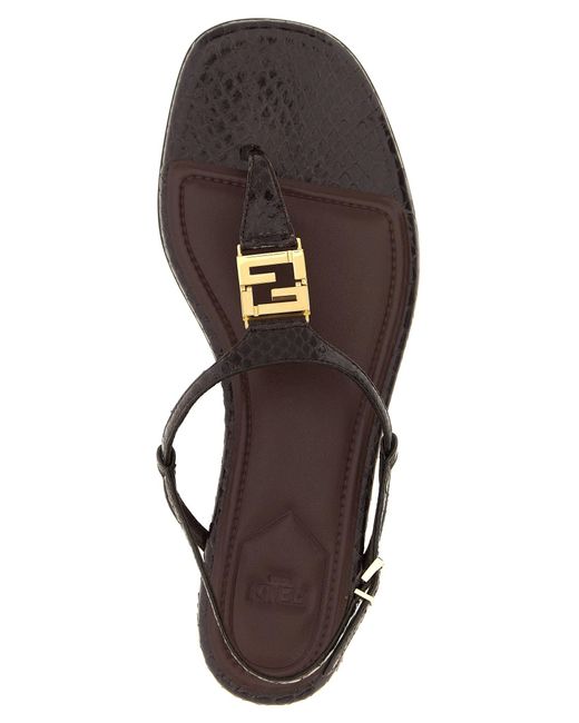 Fendi Purple Ffold' Sandals