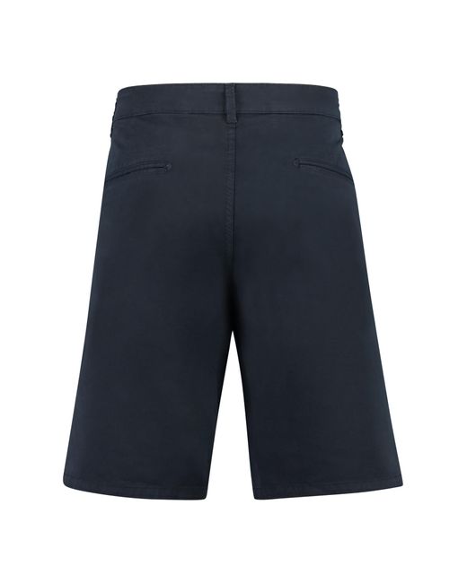 Aspesi Blue Cotton Bermuda Shorts for men