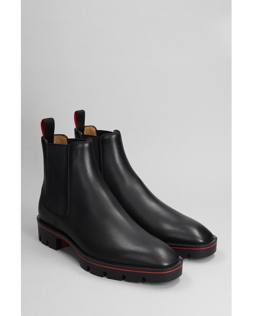 Christian Louboutin Alpinosol Ankle Boots in Black for Men | Lyst UK