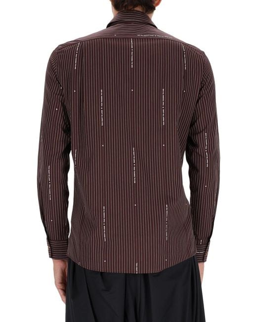 Vivienne Westwood Brown Krall Shirt Cotton for men
