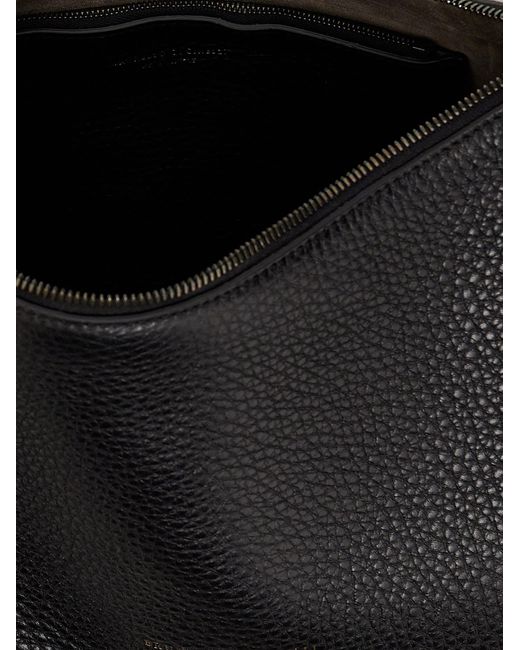 Brunello Cucinelli Black Hobo Shoulder Bags