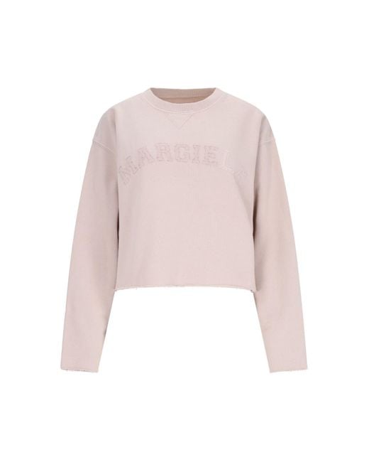 Maison Margiela Pink Logo Sweatshirt
