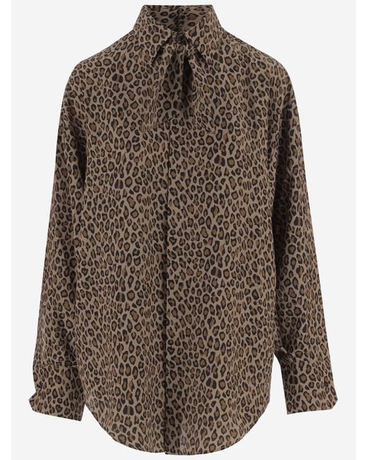 Sa Su Phi Brown Silk Shirt