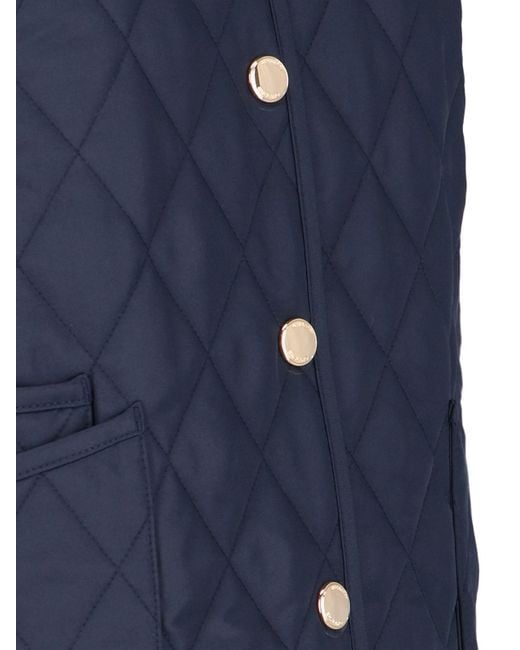 Burberry Blue Quilted Jacket