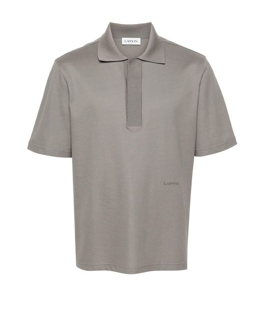 Lanvin Gray Polo Shirt for men