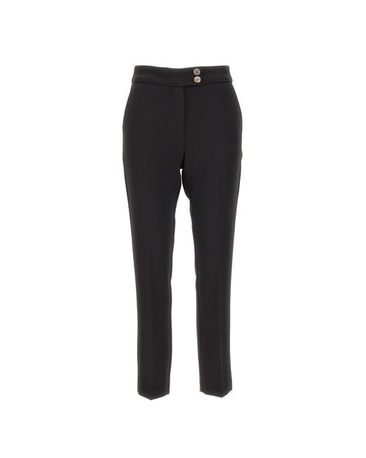 Liu Jo Stretch Fabric Pants in Black Lyst