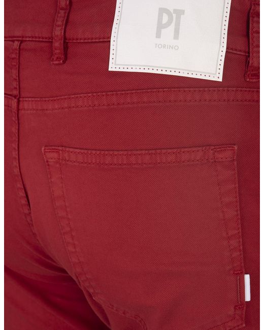 PT Torino Red Swing Jeans for men