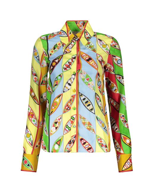 Emilio Pucci Multicolor Silk Shirt