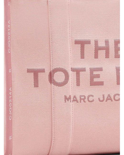Marc Jacobs Pink Tote Bag Woven Jacquard Tote-Bags