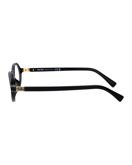 Miu Miu Black Sunglasses 0Mu 01Xv Acetate Glasses & Frames