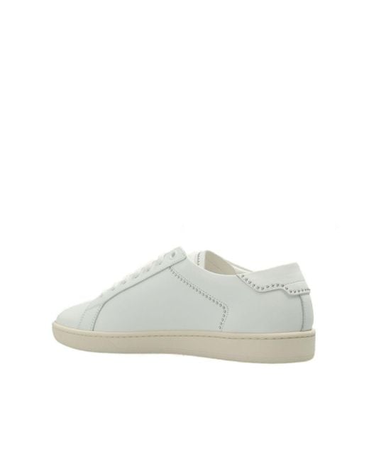 Saint Laurent White ‘Sl/08’ Sneakers for men