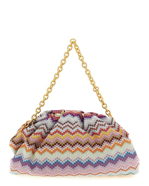Missoni Multicolor Zig Zag Lurex Shoulder Bag