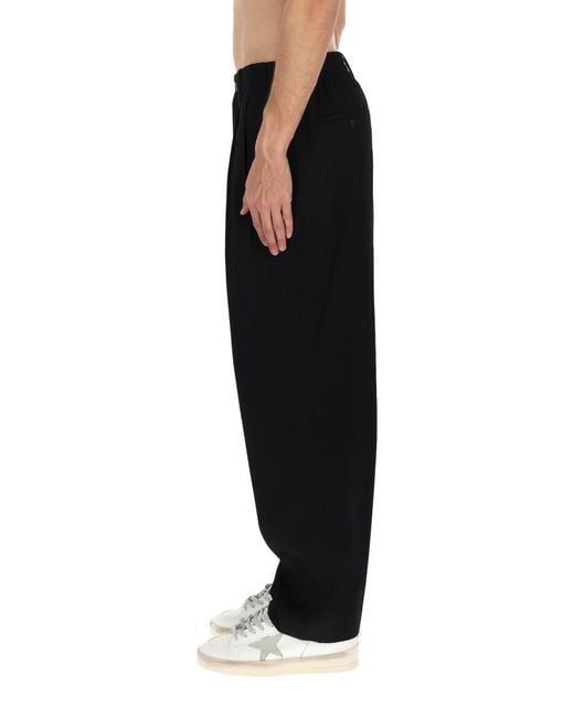 Golden Goose Deluxe Brand Black Trousers Virgin Wool for men